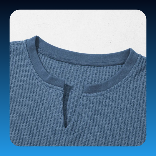 Cozy Oversized Waffle Knit V-Neck Top