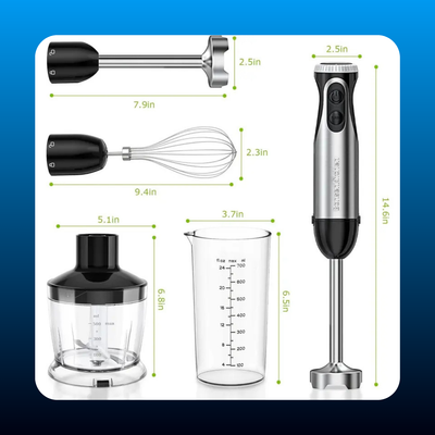 4-in-1 Electric Hand Blender & Mixer Set