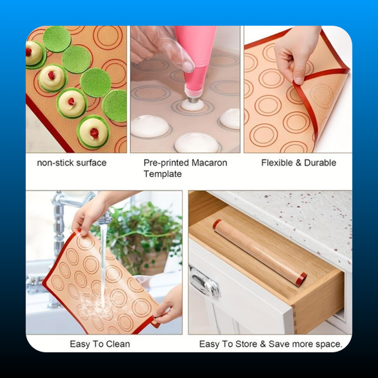 Non-Stick Reusable Baking Mats (2 Pack)