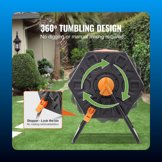 Dual Chamber Tumbling Compost Bin