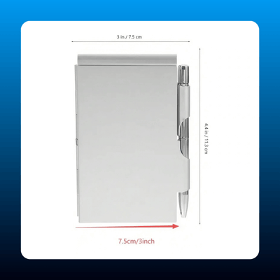Aluminium Notebook with Pen