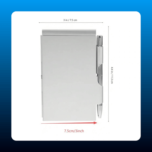 Aluminium Notebook with Pen