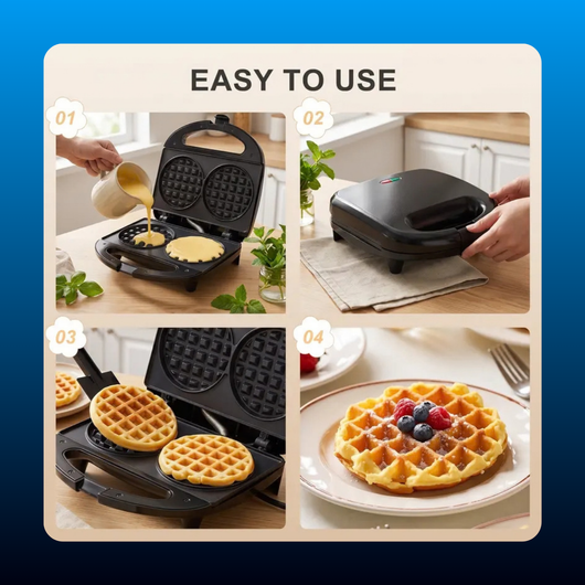 Mini Double Waffle Maker