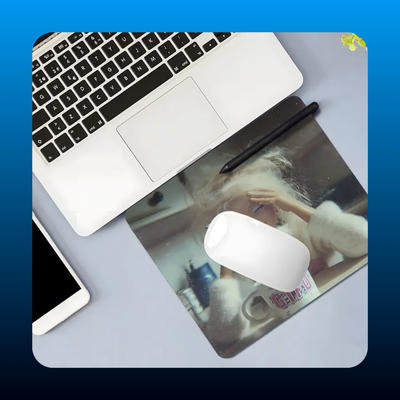 Exhausted from Work and Life Square Mouse Pad