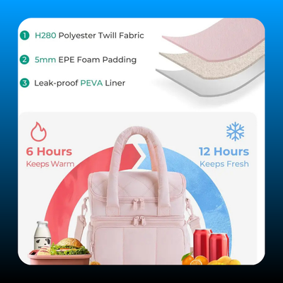 Double Deck Insulated Summer Picnic Bag