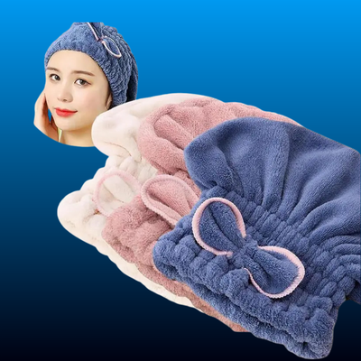 Hair Turban Plain Microfiber Fast Dry (3 PCS)