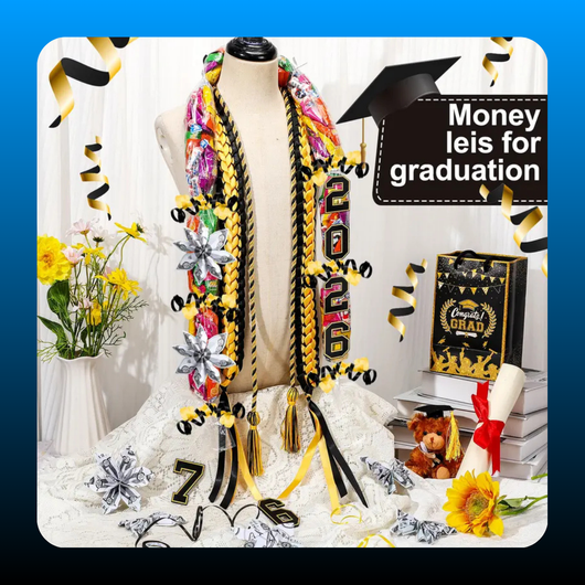 2026 Colorful Graduation Leis with Candy