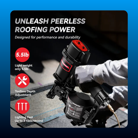 Pneumatic Coil Roofing Nailer