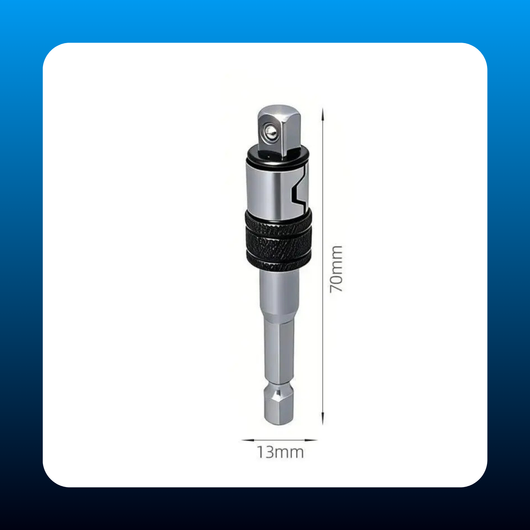 Chrome Vanadium Steel 2-in-1 Self-Locking Bit & Socket Extension Bar