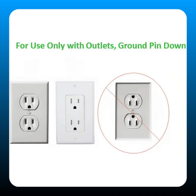8ft Flat Outlet Concealer Extension Cord