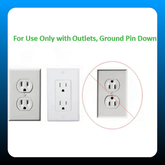8ft Flat Outlet Concealer Extension Cord