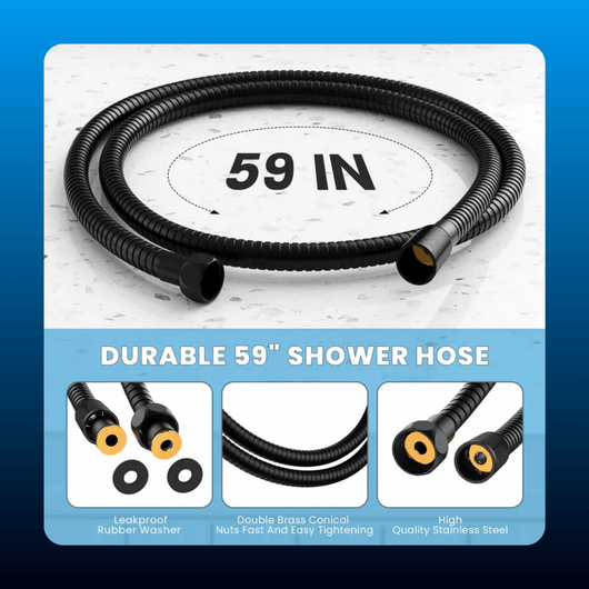 2-in-1 Rainfall and Handheld Shower Head