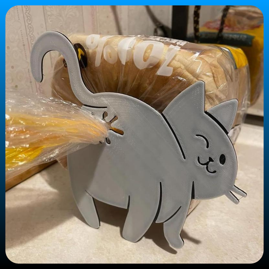 3 Pcs Cat Butt Bread Clip