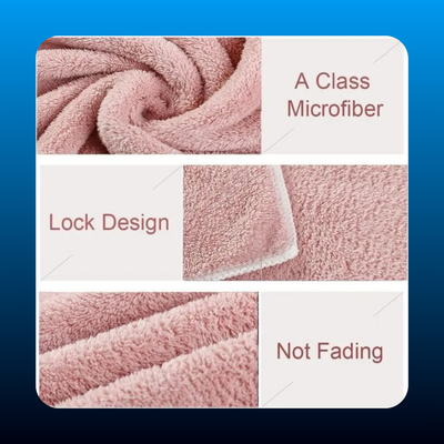 Hair Turban Plain Microfiber Fast Dry (3 PCS)