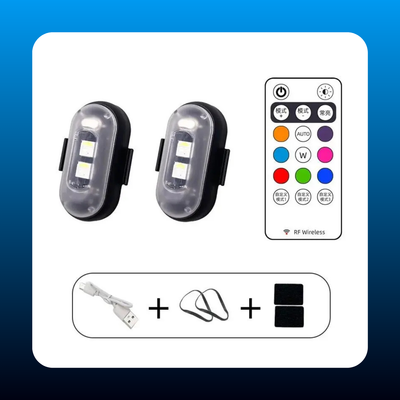 Wireless LED Strobe Lights RGB USB Charge