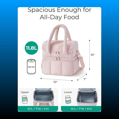 Double Deck Insulated Summer Picnic Bag