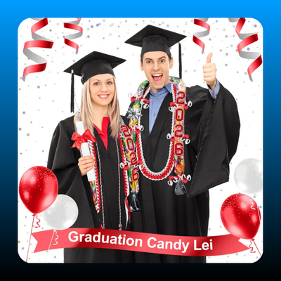 2026 Colorful Graduation Leis with Candy