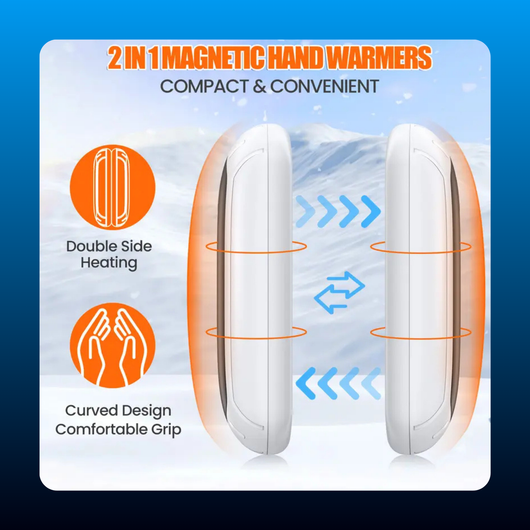 Magnetic Rechargeable Hand Warmers (2 Pack)