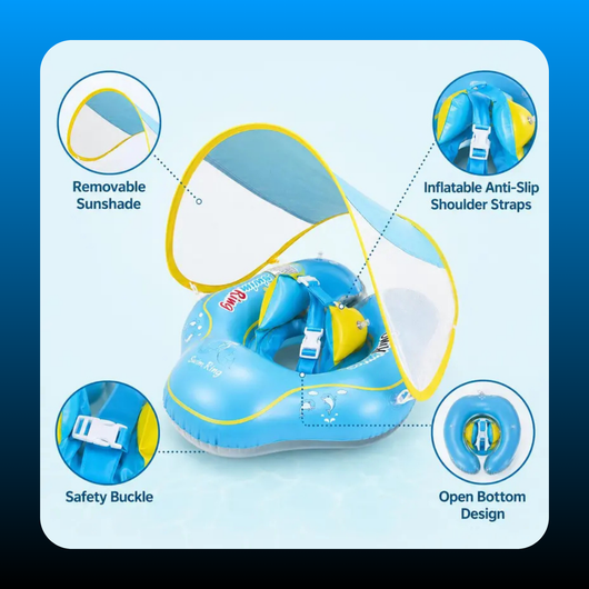 Kiddie Pool Float with Sunshade
