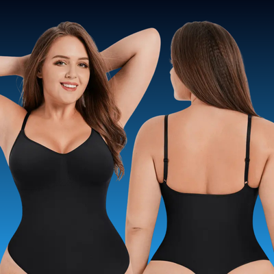 Plus Size Seamless Bust-Cover Jumpsuit Bodysuit