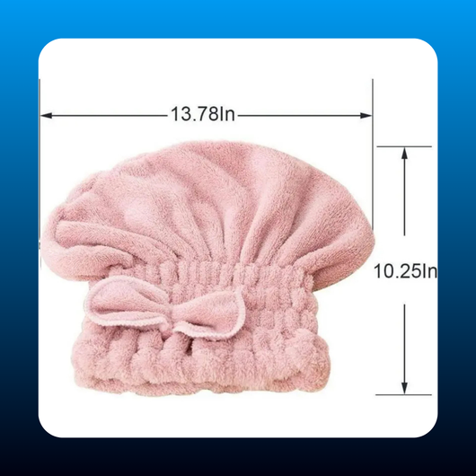Hair Turban Plain Microfiber Fast Dry (3 PCS)