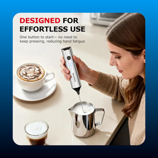 Rechargeable Frother with Stand