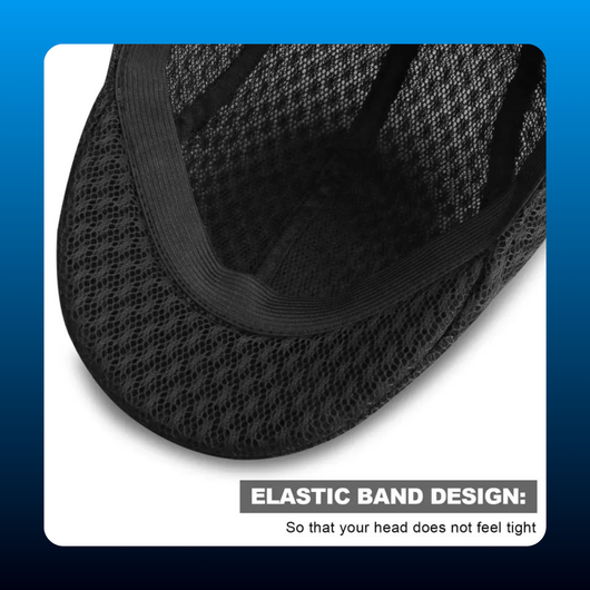 Solid Mesh Gatsby Cap Men's Ivy Hat Golf Driving