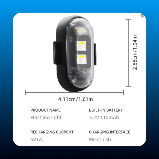 Wireless LED Strobe Lights RGB USB Charge