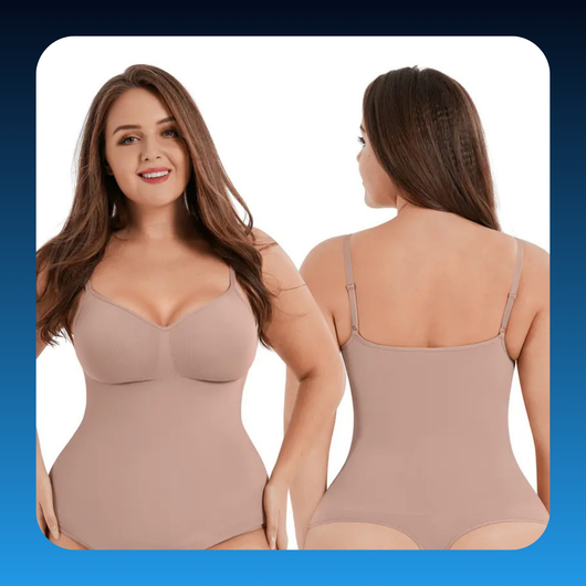 Plus Size Seamless Bust-Cover Jumpsuit Bodysuit