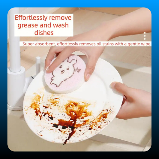 Eco-Friendly Biodegradable Wood Pulp Kitchen Sponge Block