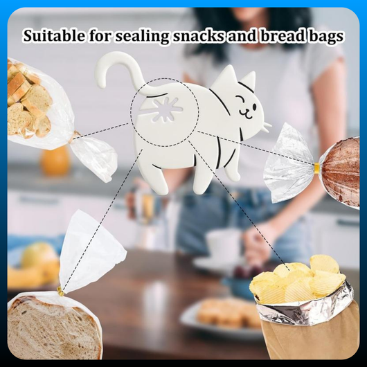 3 Pcs Cat Butt Bread Clip