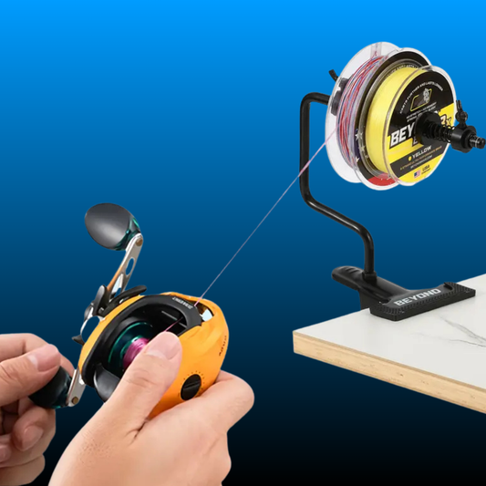 Portable Table Mounted Reel Spooler for Spinning & Baitcasting Reels