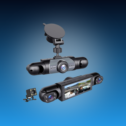 4-Channel Car Dash Cam with Night Vision