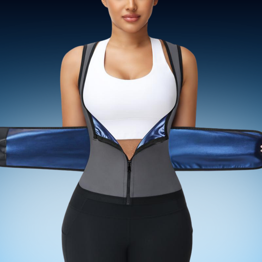 Sauna Zipper Waist Trainer Workout Vest