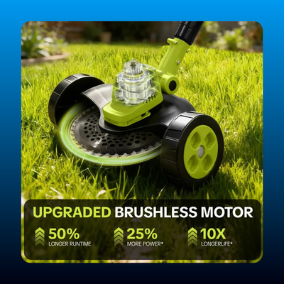Cordless Weed Wacker with Wheels