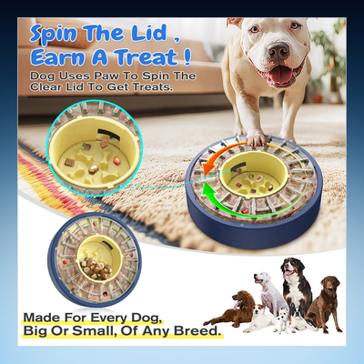 Rotating Slow Feeder Puzzle Bowl