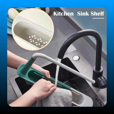 Retractable and Adjustable Sink Shelf