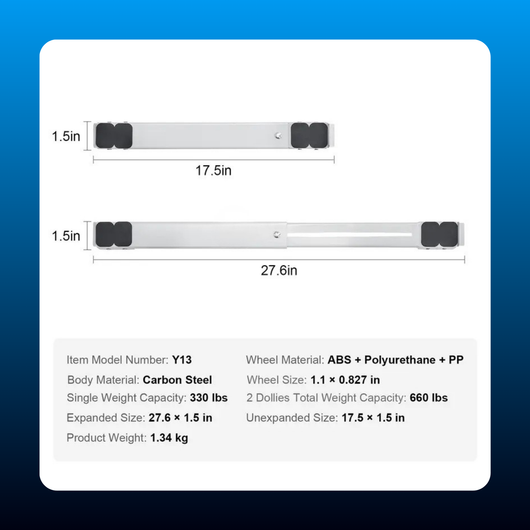 Adjustable Appliance Roller Dolly