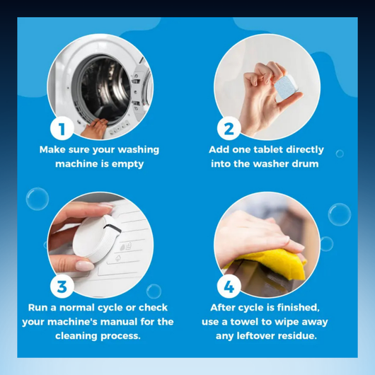 Deep Cleaning Washing Machine Tub Tablets (12 Pack)