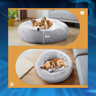 Calming Soft Donut Pet Bed