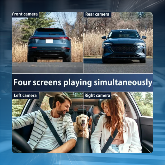 4-Channel Car Dash Cam with Night Vision