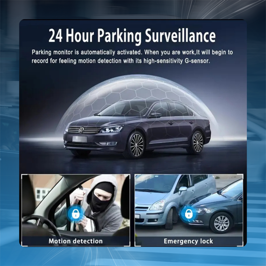 4-Channel Car Dash Cam with Night Vision