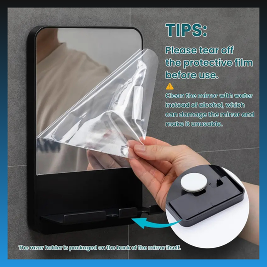 Fogless Shower Mirror for Shaving