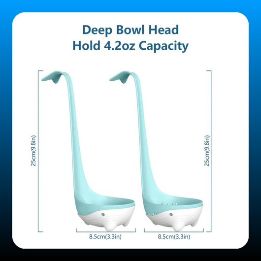 Whale-Shaped 2-in-1 Soup Ladle and Colander Set