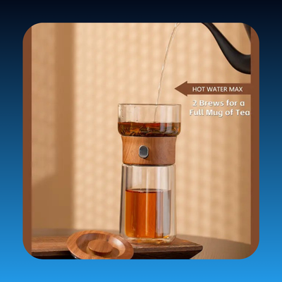 One Touch Glass Infuser Teapot
