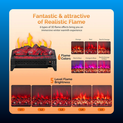 Electric Fireplace Log Insert