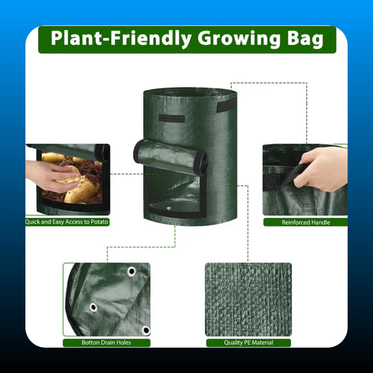 10 Gallon – Durable Garden Grow Bags (3 Pack)