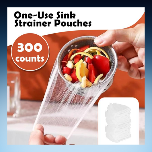 Disposable Sink Strainer Mesh Bags – 300 Count