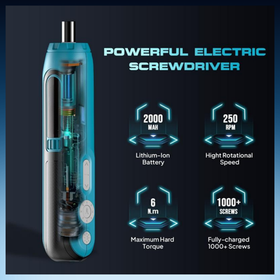 Mini Electric Screwdriver with LED Light