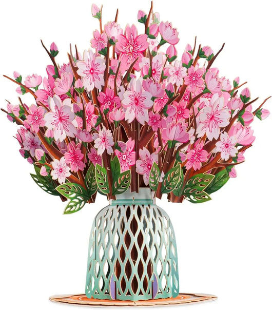 Mothers Day Gift Flower Bouquet Pop-Up Card